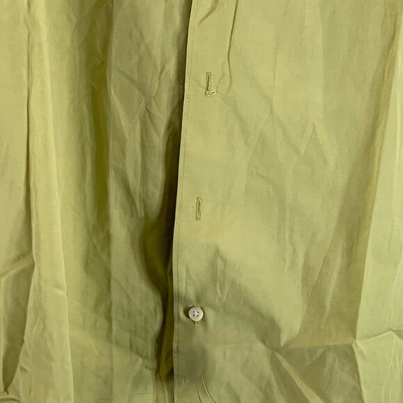 BANANA REPUBLIC Men's Green Solid Stretch Button-Up Short Sleeve Shirt SZ XL - Picture 8 of 10